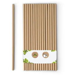 BIOZOYG 1000 Stück Trinkhalm Papiertrinkhalme 20cm,  Ø6mm, pastell, Strohhalme, umweltfreundliche Trinkhalme - Ökologische Alternative zu Plastik