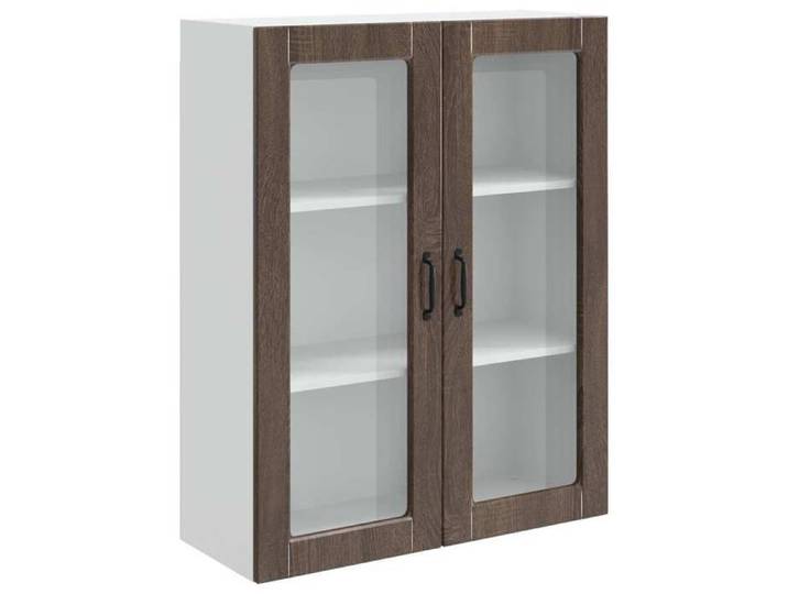 En solde  Armoire de cuisine Kalmar Placard de cuisine Pieds réglables Chêne brun 80x31x100 cm A1175