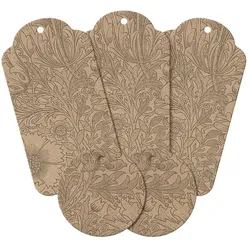 Maileg Geschenkanhänger Flowers 15 Stück, 8 cm, braun