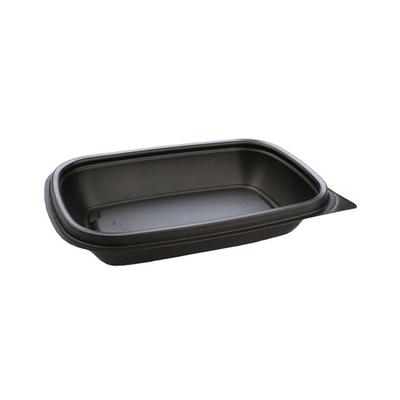 MONOUSO - Wiederverwendbare Plastikbehälter aus PP Schwarz 375ml 20x13x4cm 375ml (50 Stück)