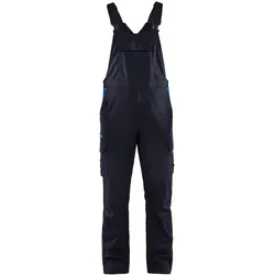 Blakläder, Arbeitshose, Latzhose Industrie Stretch, marineblau / kornblau, Konfektionsgrösse 58 (58)