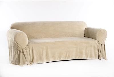 Royal Velvet Slipcover by Classic Slipcovers in Tan (Size CHAIR)
