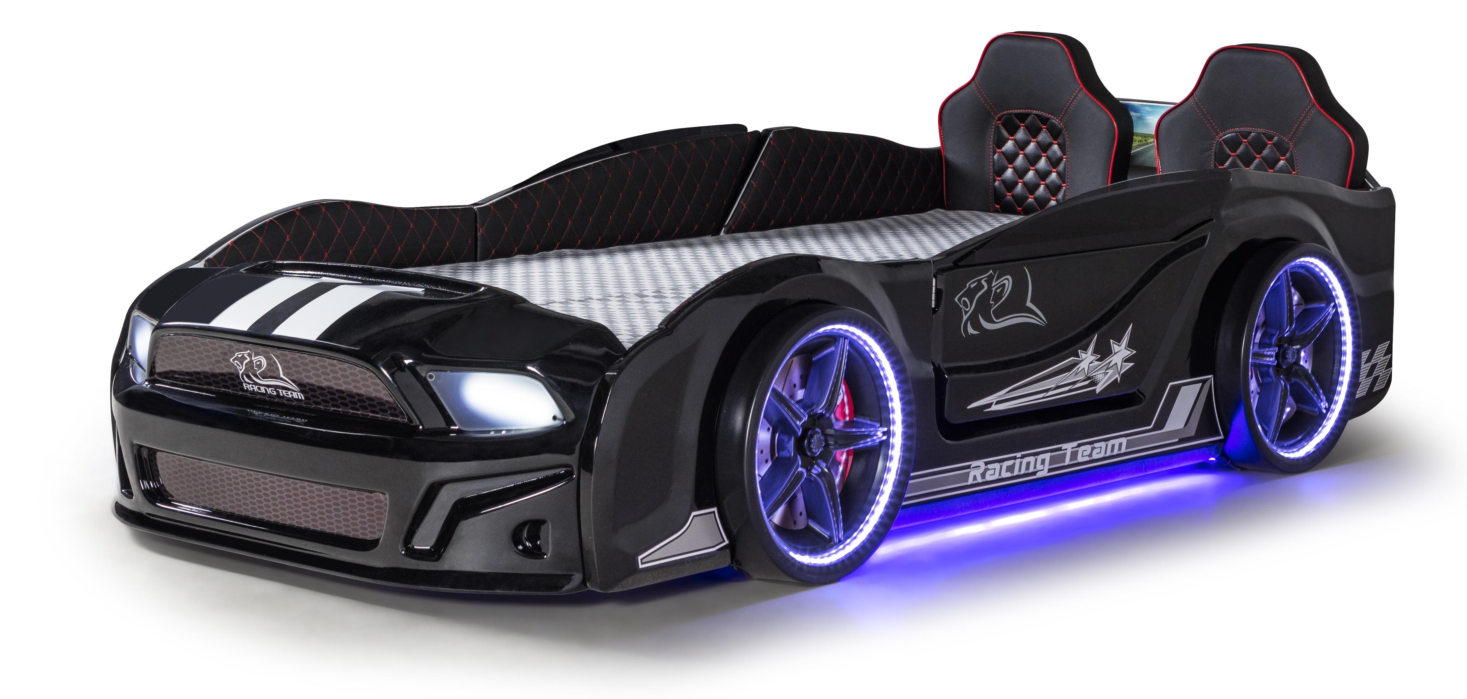 Autobett Must Rider 500 mit Türen in Schwarz
