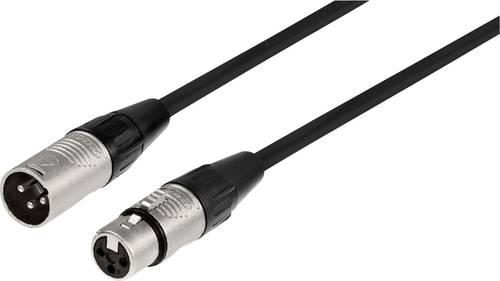 Monacor MECR-2000/SW XLR Kabel [1x XLR-Stecker - 1x XLR-Buchse] 20m Schwarz