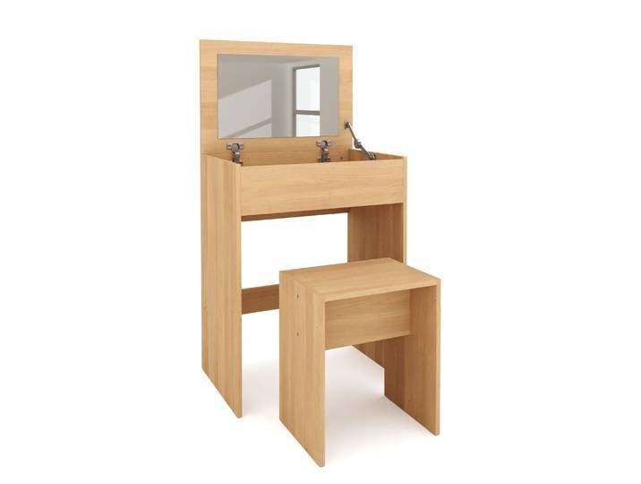Schminktisch mit Hocker SUSAN braun