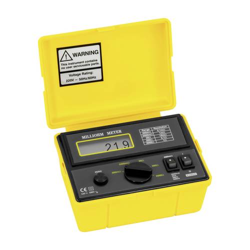 PCE Instruments Ohmmeter PCE-MO 2001 Vierleitersystem |100μΩ ... 2000Ω |ermöglicht Widerstandmessung |Durchgangsprüfung