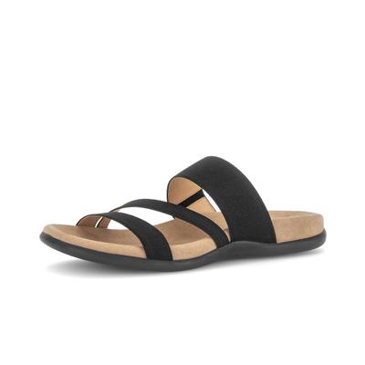 Pantolette GABOR "Pantolette", Damen, Gr. 46, schwarz, Schuhe Pantolette