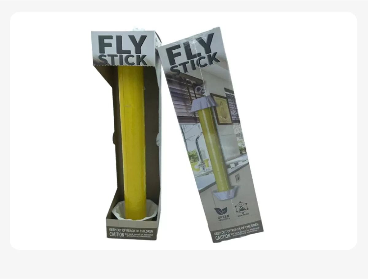 INF Fluoreszierender Klebestreifen für Fliegen – Chemiefrei, Papier+PP, Innenraum für Küche und Restaurant