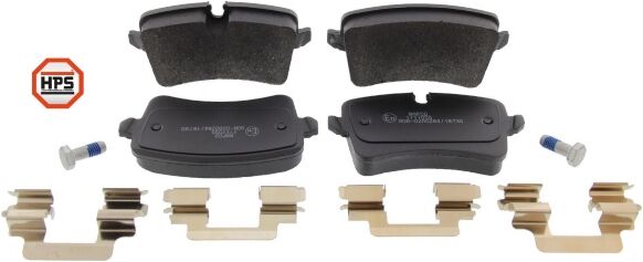 Mapco Bremsbelagsatz, Scheibenbremse 6678hps Hinterachse Für Audi Vw
