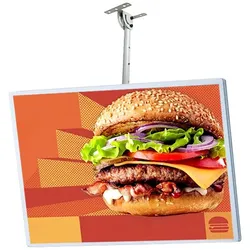 【XGNU-5603】LED-Leuchtrahmen, Werberahmen, Lichtkasten, Lichtbox – geeignet für Geschäfte und Restaurants 50 × 70 cm