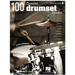 100 Essential Drumset Lessons: Rock * Jazz * Funk * Metal * Hip-Hop * Blues * Country * Reggae * Afr, Sachbücher von Terry O'Mahoney