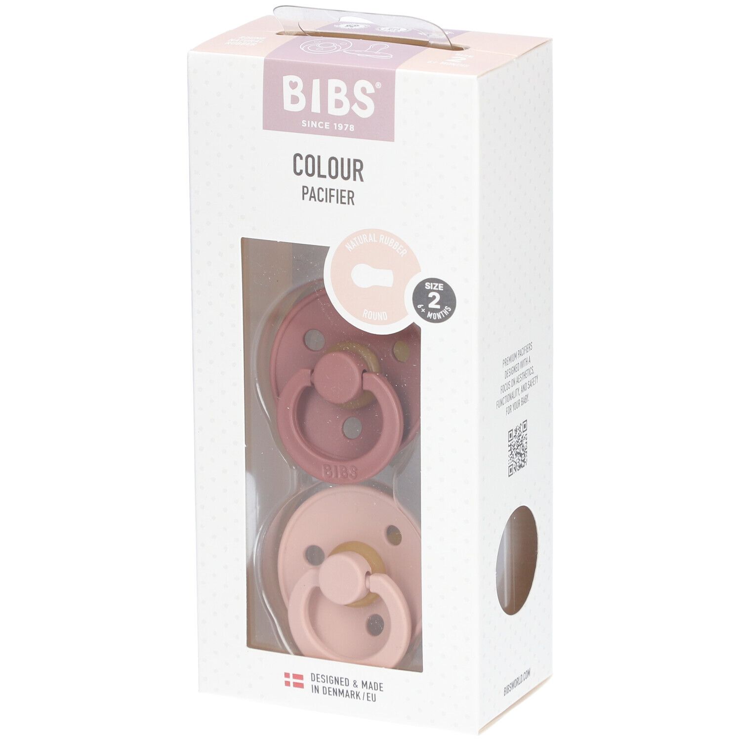 Bibs Fopspeen Woodchuck - Blush 6-18 Maanden 2 St Schnuller