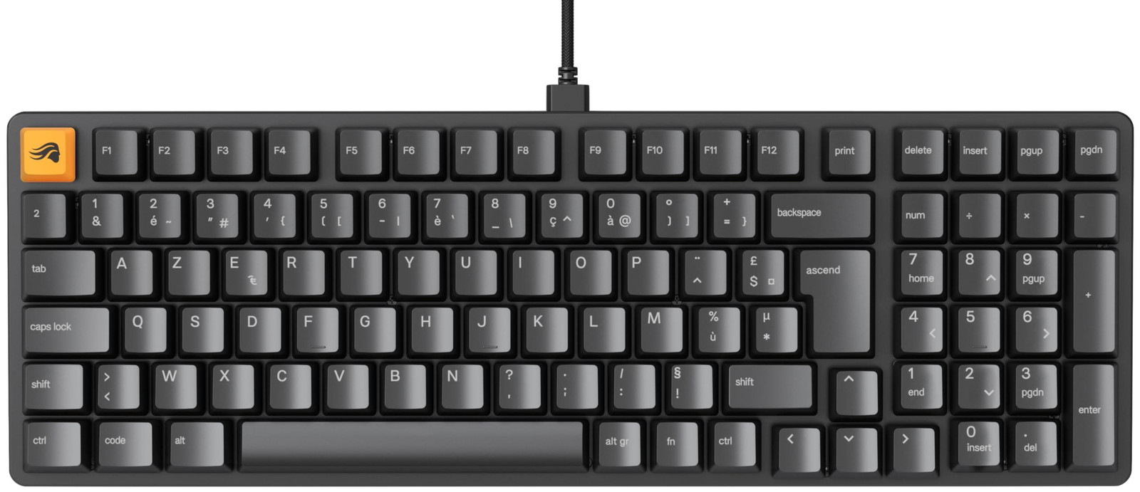 Glorious GMMK 2 Compact 65% Mechanisch Gaming-toetsenbord met Aluminium Frame en Glorious Fox Switches - Wit