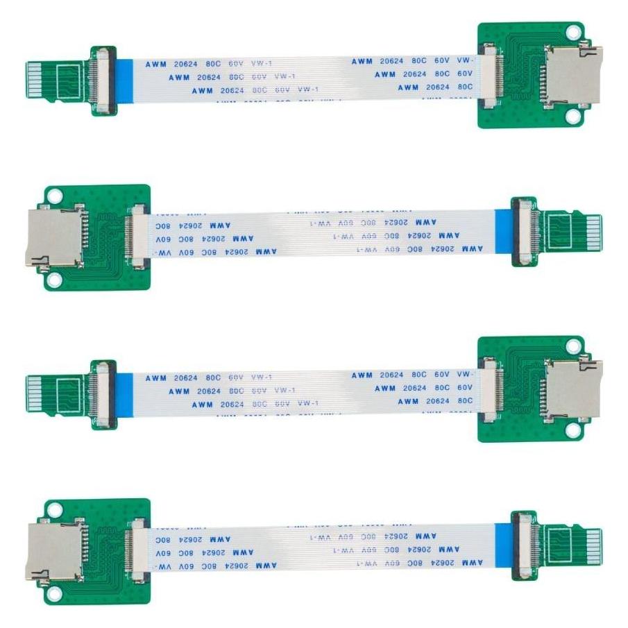 Arducam Set of 4 Micro SD to SD extension geeigner für Raspberry Pi (U6192)