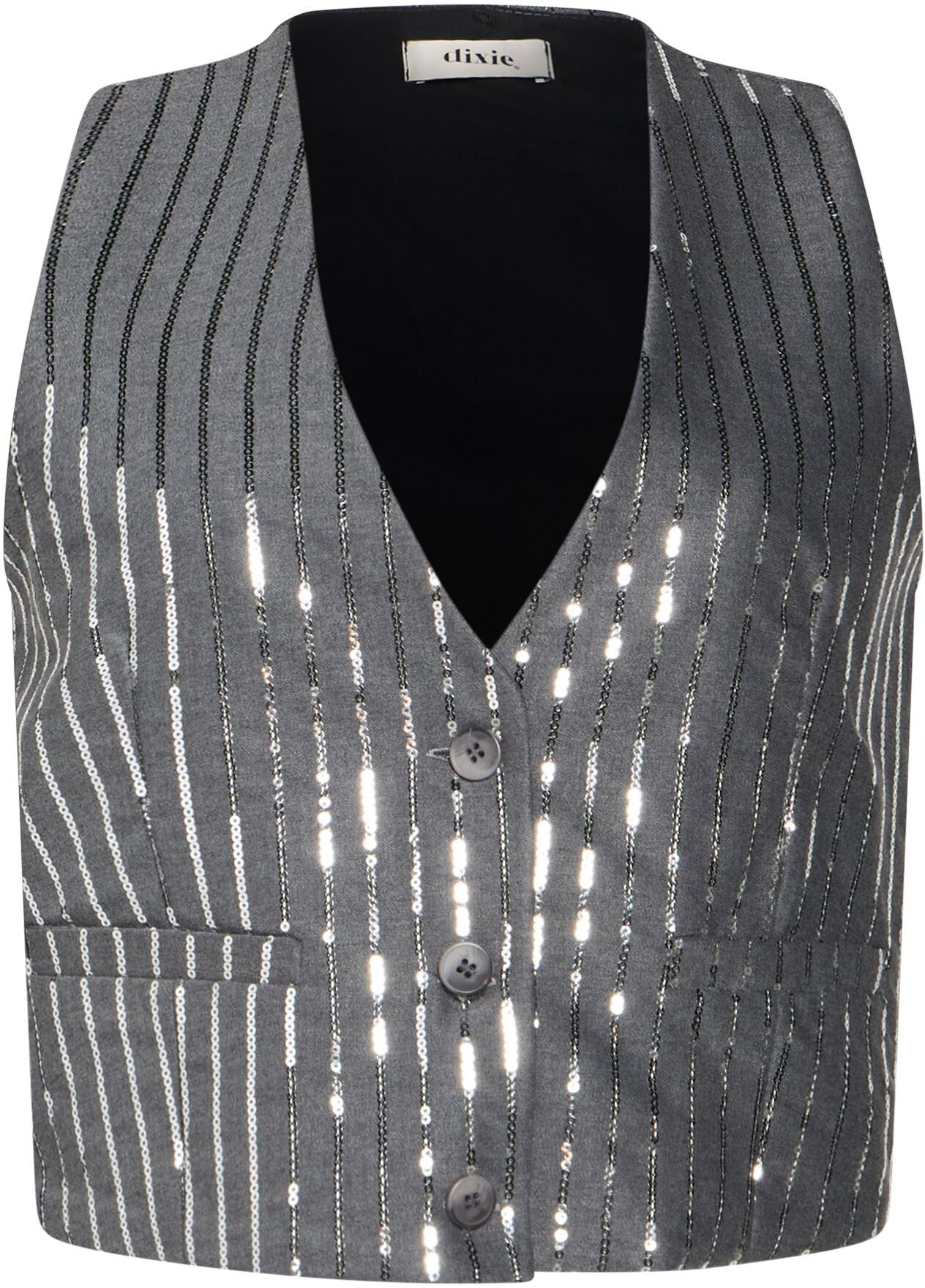 Dixie Chaleco sartorial Mujer Gris XS Mujer