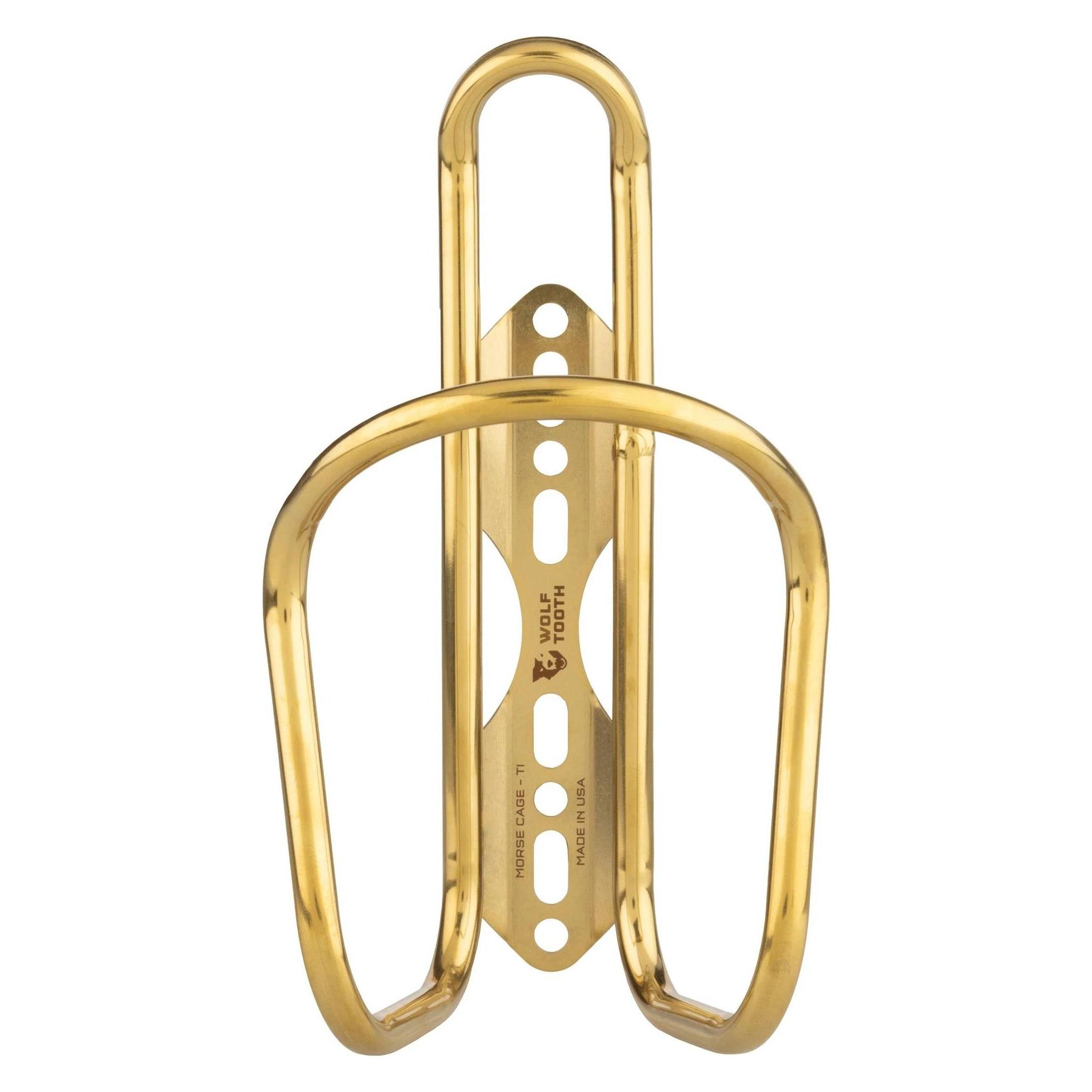 Wolf Tooth Morse Flaschenhalter, Titan, limited gold (42849833)