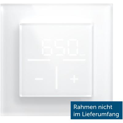 HOMEMATIC IP Smart-Home-Zubehör "Glas-Wandthermostat mit CO2-Sensor", weiß, B:12,5cm H:5cm T:12,5cm, Smart-Home-Stationen
