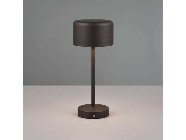 Reality Leuchten LED Tischlampe Jeff, dimmbar, schwarz, für Wohn- / Esszimmer, Metall, Modern