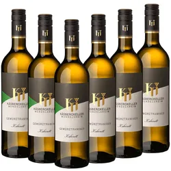 Lauffener Weingärtner eG Käsbergkeller Mundelsheim Gewürztraminer Kabinett lieblich 0,75l - 6er Karton
