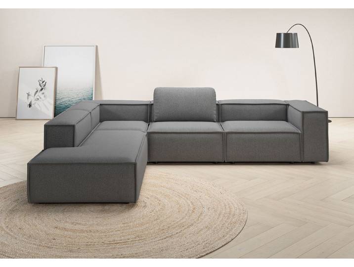Home affaire Ecksofa Watertown luxuriöses Design & erstklassige Qualität, Japandi Design, Breite 311 cm