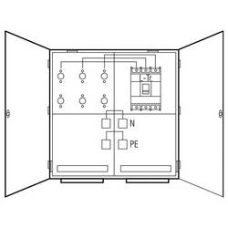 ABN WMS121-55 Wandler- und Messschrank Wand Inhalt 1 St.