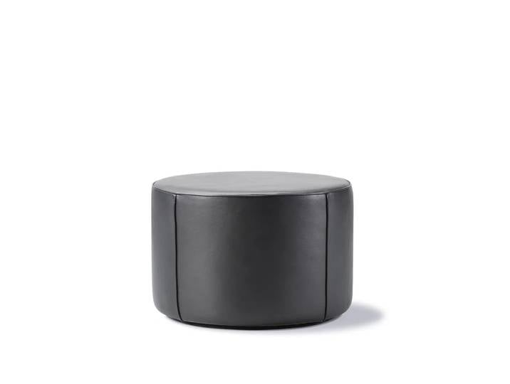 Fredericia Furniture Pouf Mono Cuir Omni 301 noir-Ø55 cm