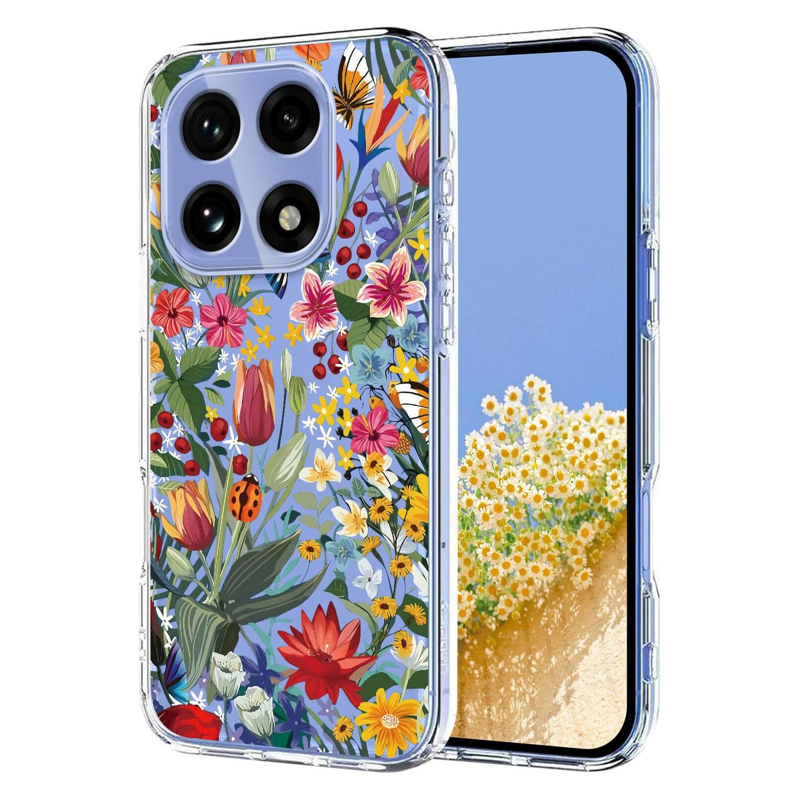 Cover-Discount OnePlus 15 - Silikon Gummi Hülle Blumen (OnePlus 15) (66521321)