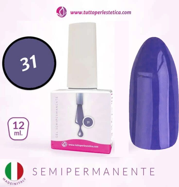 Tuttoperlestetica Semipermanente colore N 31 da 12 ML Hema e TPO Free
