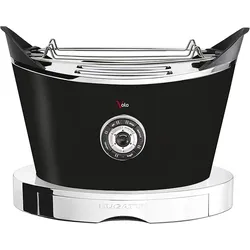 BUGATTI – Volo Toaster, schwarze Farbe – einfarbige Oberfläche – 930 Watt