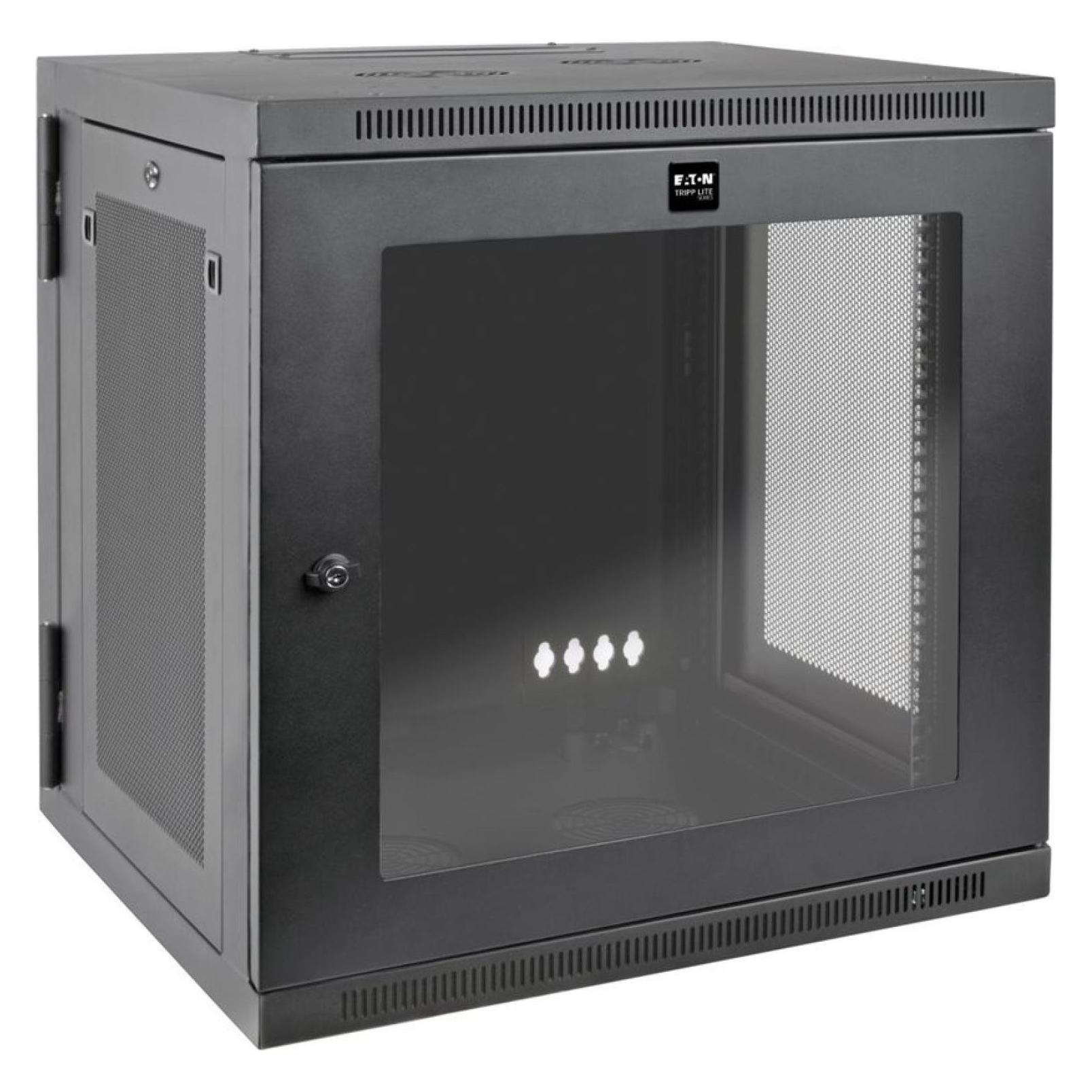 Eaton SmartRack 12U UPS-Depth Wall-Mount Small Rack Enclosure Clear Acrylic Window Hinged (12 HE, 19 Zoll Rack) (SRW12USDPG)