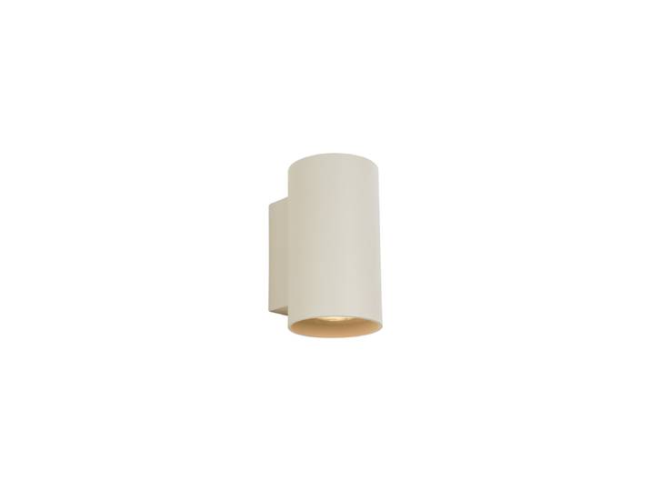 Applique murale moderne beige GU10 ronde 50 mm 2 lumières - Sandy