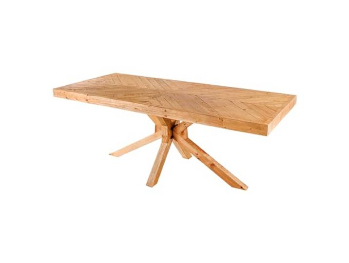 Riess Ambiente Esstisch MOSAIK 200cm - Natur - Pinienholz 8 Sitzplätze, hochwertig, langlebig, individuelle Maserung, massive Verarbeitung, Holzgestell