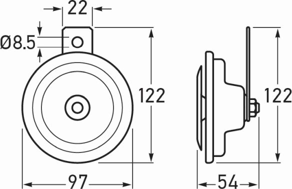 Hella Horn 3ba 002 768-382 Für Daf Volvo Barkas Ford Iveco Man Mercedes Opel