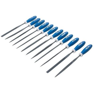 PEBARO M58 - Nadelfeilen-Set, 12-teilig, für weiche Materialien wie Holz, Kunststoff usw.