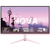 Nova 27T2K180, Gaming-Monitor 68.6 cm (27 Zoll), pink, QHD, IPS, HDMI, DP, Lautsprecher, 180Hz Panel