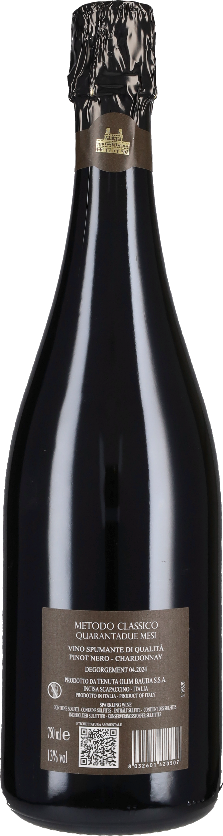 Spumante Metodo Classico Brut Nature Olim Bauda 2019