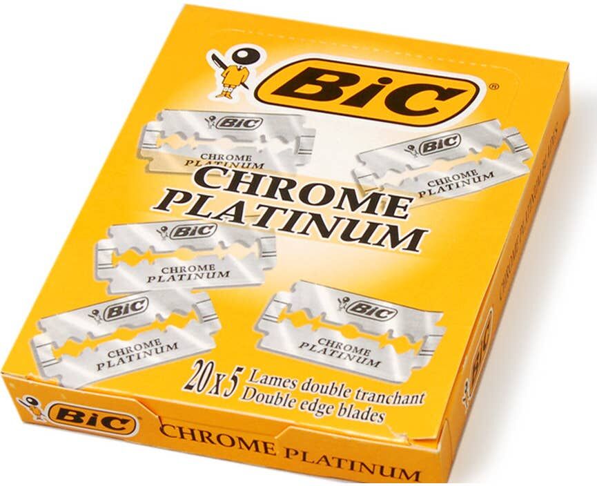 Bic Cuchillas de Afeitar Doble Hoja Chrome Platinum 100 uds
