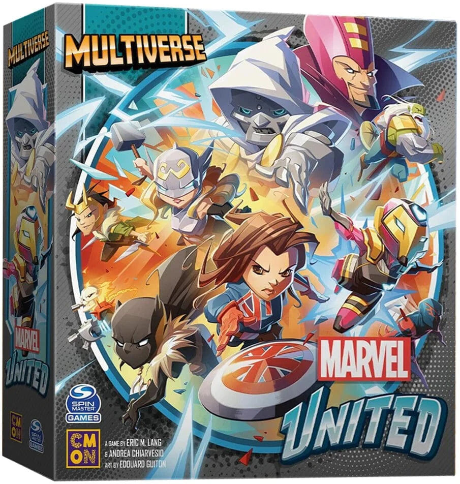 CoolMiniOrNot Inc Marvel United: Multiverse - Cooperative Board Game by Asmodee for 2-4 Players