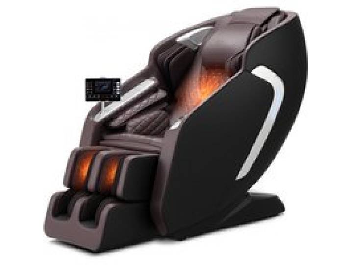 VEVOR Massagesessel Ganzkörpermassagesessel Zero Gravity mit SL-Schiene & Yoga-Stretch-Modus, Relaxsessel mit Heizung & einziehbarem Pedal & 36 Airbags & LCD-Bildschirm Massagestuhl 4D-Massage