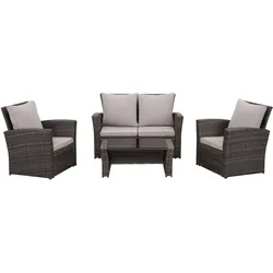 4-Sitzer Lounge Set Polyrattan -versch. Ausführungen
