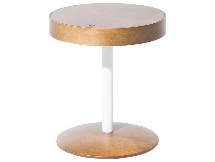 BEISTELLTISCH Holz dunkelbraun 40 cm Oregon