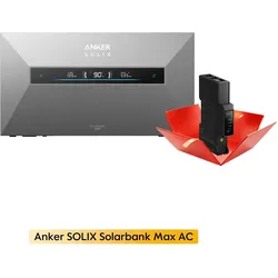 Anker SOLIX Solarbank Max AC Speicher, AC-Coupled, 7-42kWh, by Powerness - 7kWh / Pre-Sale Special: Gratis Smart Meter Gen 2 / Standardversand