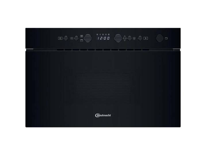 Bauknecht Einbaumikrowelle, Schwarz, Metall, 59.5x38.2x32 cm, Digitaldisplay, LED-Display, Auftaufunktion, Signalton, Timerfunktion, Küchen, Küchenelektrogeräte, Mikrowellen