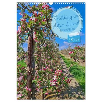 Frühling im Alten Land - Baumblütenzeit (Wandkalender 2027 DIN A3 hoch), CALVENDO Monatskalender