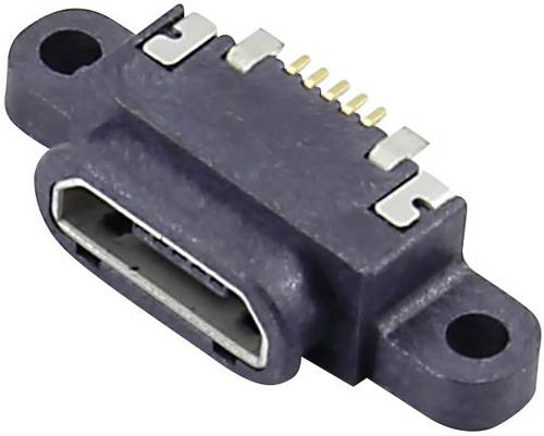 Attend 207G-BD00 Micro USB B Einbaubuchse Buchse, Einbau horizontal Micro USB B Einbaubuchse, wasserdicht Inhalt