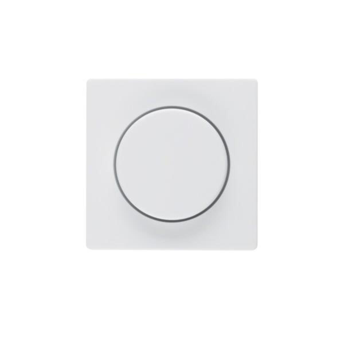 Berker BER Q1 Dimmerafdekking voor 11376089, draaidimmer, polarwit, fluweel