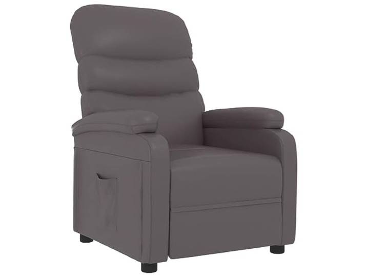Heofavd Relaxsessel Manuell Verstellbar TV-Sessel Kunstleder Grau