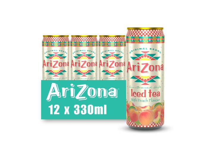 AriZona ijsthee perzik - 12 x 330 ml