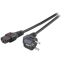 EFB Elektronik EK600SW.3 Stromkabel Schwarz 3 m Netzstecker Typ F C13-Koppler