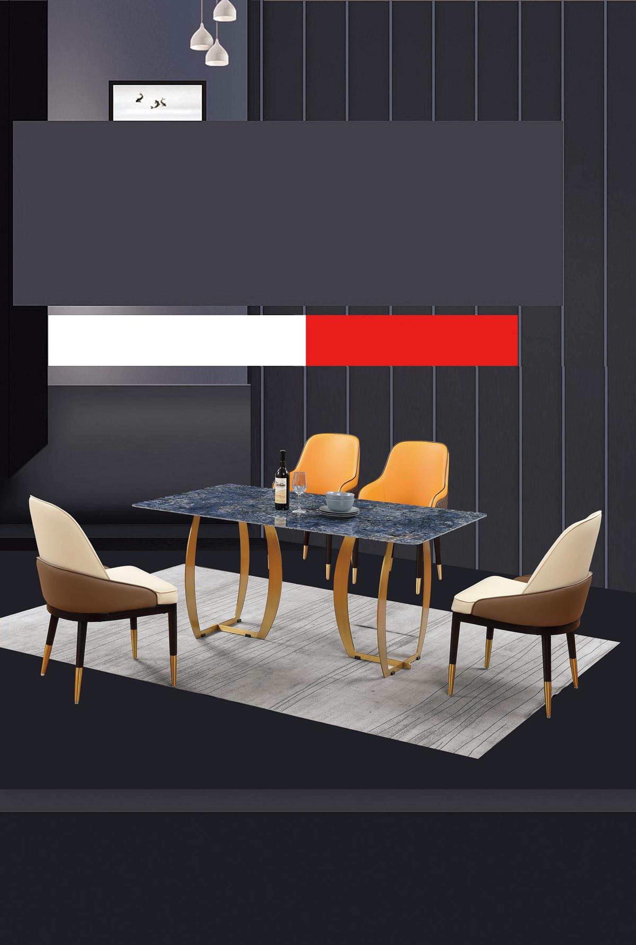 Esszimmer Set Esstisch 4x Stuhl Garnitur Tisch Gruppe 5tlg. Set Komplett Sets